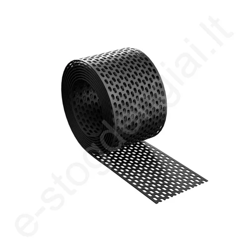 Ventiliacinės šlaito grotelės Eurovent 100 mm, L=5 m, Juoda (RAL 9005), vnt