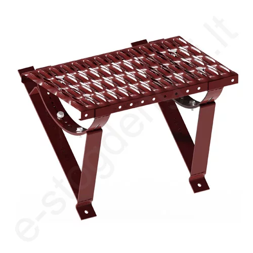 Stogo aikštelė plieninėms čerpėms IVT, L=1,0 m, Vyno (RAL 3005), vnt