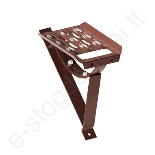 Stogo kopėtėlė plieninėms čerpėms 350/20 IVT, L=0,24 m, Ruda (RAL 8017), 2 vnt