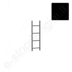Kopėčios Ruukki SafeGrip, L=1,2 m, Juoda (RR 33), vnt