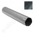 Lietvamzdis Struga 125/90 L=1 m, T.Pilkas (GreenCoat 036) plieninis, vnt