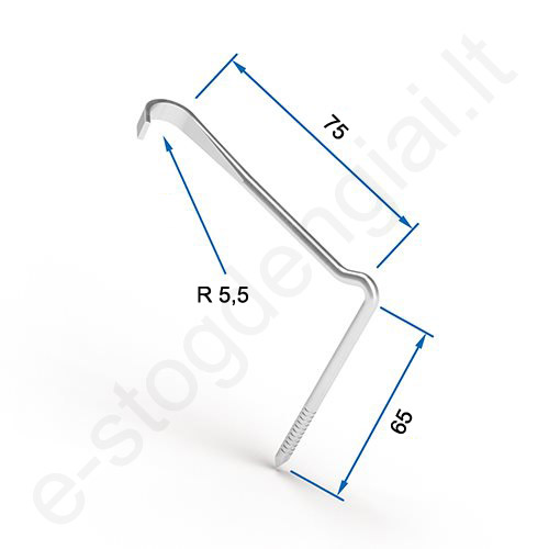 Keraminės čerpės laikiklis FOS Nr. 40900366, 75x65 mm, 500 vnt