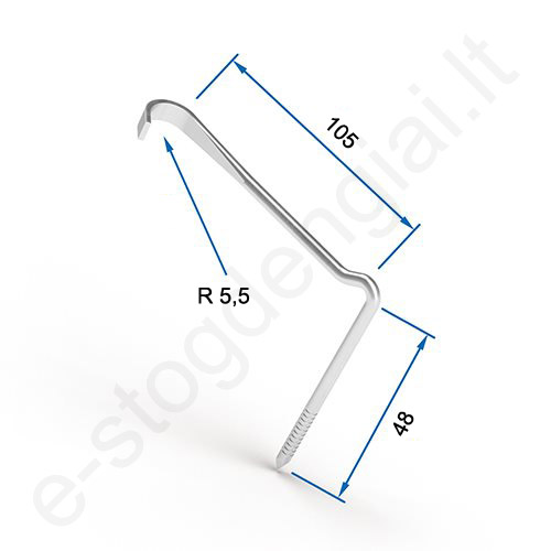 Keraminės čerpės laikiklis FOS Nr. 40901766, 105x48 mm, 500 vnt