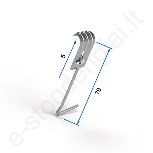 Betoninės čerpės laikiklis FOS Nr. 4NM10371, 79,3 mm, 500 vnt