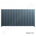 Metalinė tvoralentė Hanbud Polo, L=1350 mm, 110 mm, 0,45 mm, dvipusė, Blizgi T.Pilka (RAL 7016), vnt