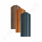Metalinė tvoralentė Hanbud Astra 91 mm, 0,45 mm, dvipusė, Blizgi T.Ruda (RAL 8019), m Metalinė tvoralentė Hanbud Astra 91 mm, 0,45 mm, dvipusė, Blizgi T.Ruda (RAL 8019), m