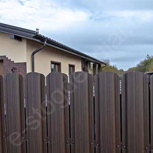 Metalinė tvoralentė Hanbud Astra 91 mm, 0,45 mm, dvipusė, Blizgi T.Ruda (RAL 8019), m Metalinė tvoralentė Hanbud Astra 91 mm, 0,45 mm, dvipusė, Blizgi T.Ruda (RAL 8019), m