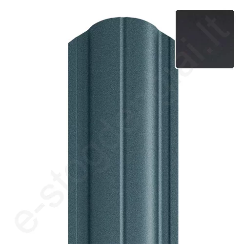 Metalinė tvoralentė Hanbud Astra 91 mm, 0,45 mm, dvipusė, Blizgi T.Pilka (RAL 7016), m Metalinė tvoralentė Hanbud Astra 91 mm, 0,45 mm, dvipusė, Blizgi T.Pilka (RAL 7016), m