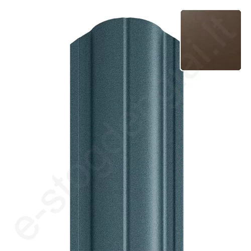 Metalinė tvoralentė Hanbud Astra 91 mm, 0,45 mm, dvipusė, Blizgi T.Ruda (RAL 8019), m Metalinė tvoralentė Hanbud Astra 91 mm, 0,45 mm, dvipusė, Blizgi T.Ruda (RAL 8019), m