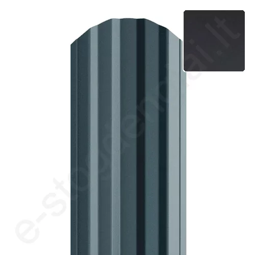 Metalinė tvoralentė Hanbud Estetic 115 mm, 0,45 mm, dvipusė, Blizgi T.Pilka (RAL 7016), m Metalinė tvoralentė Hanbud Estetic 115 mm, 0,45 mm, dvipusė, Blizgi T.Pilka (RAL 7016), m