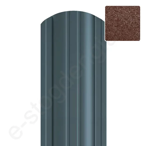 Metalinė tvoralentė Hanbud Polo, L=1500 mm, 110 mm, 0,45 mm, dvipusė, Matinė Ruda (RAL 8017), vnt Metalinė tvoralentė Hanbud Polo, L=1500 mm, 110 mm, 0,45 mm, dvipusė, Matinė Ruda (RAL 8017), vnt