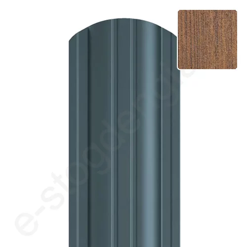 Metalinė tvoralentė Hanbud Polo 110 mm, 0,45 mm, dvipusė, Tamsus ąžuolas (NBW 73), m Metalinė tvoralentė Hanbud Polo 110 mm, 0,45 mm, dvipusė, Tamsus ąžuolas (NBW 73), m