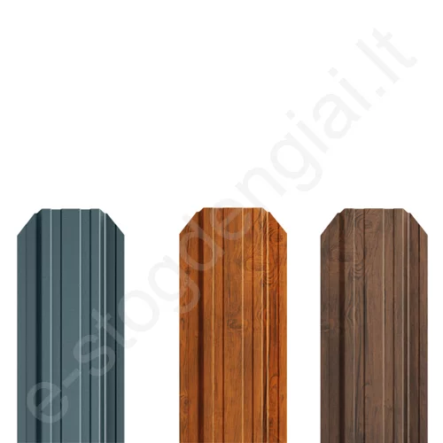 Metalinė tvoralentė Hanbud Standard 115 mm, 0,45 mm, dvipusė, Tamsus ąžuolas (NBW 73), m Metalinė tvoralentė Hanbud Standard 115 mm, 0,45 mm, dvipusė, Tamsus ąžuolas (NBW 73), m