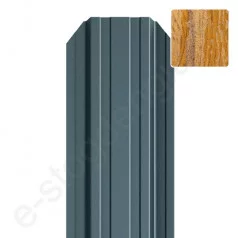 Metalinė tvoralentė Hanbud Standard 115 mm, 0,45 mm, dvipusė, Šviesus ąžuolas (NBW 74), m