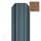 Metalinė tvoralentė Hanbud Standard 115 mm, 0,45 mm, dvipusė, Tamsus ąžuolas (NBW 73), m Metalinė tvoralentė Hanbud Standard 115 mm, 0,45 mm, dvipusė, Tamsus ąžuolas (NBW 73), m