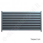Metalinė tvoralentė Hanbud Polo, L=1350 mm, 110 mm, 0,45 mm, dvipusė, Blizgi T.Pilka (RAL 7016), vnt