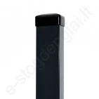 Metalinis stulpelis 60x40, L=3m, 2 mm, Juodas (RAL 9005), vnt Metalinis stulpelis 60x40, L=3m, 2 mm, Juodas (RAL 9005), vnt