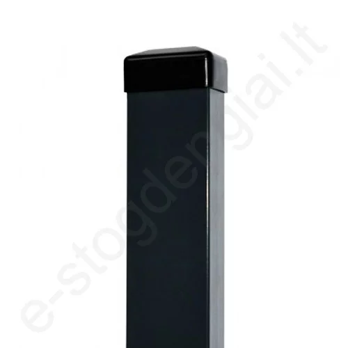 Metalinis stulpelis 60x40, L=3m, 2 mm, Juodas (RAL 9005), vnt Metalinis stulpelis 60x40, L=3m, 2 mm, Juodas (RAL 9005), vnt