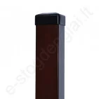 Metalinis stulpelis 80x80, L=2,5m, 2 mm, T.Rudas (RAL 8019), vnt Metalinis stulpelis 80x80, L=2,5m, 2 mm, T.Rudas (RAL 8019), vnt