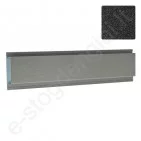 Papildoma modulinio segmento Hornval horizontalė, Matinė Juoda (RAL 9005), kompl Papildoma modulinio segmento Hornval horizontalė, Matinė Juoda (RAL 9005), kompl