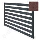 Modulinis tvoros segmentas Hornval 1500x1950 mm, Matinė Ruda (RAL 8017), kompl Modulinis tvoros segmentas Hornval 1500x1950 mm, Matinė Ruda (RAL 8017), kompl