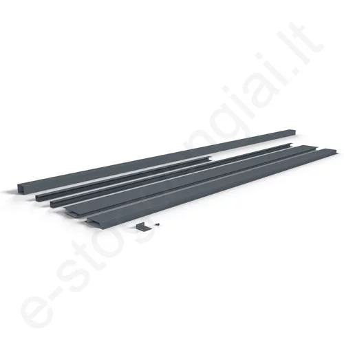 Modulinis tvoros segmentas Hornval 1500x1950 mm, Matinė Ruda (RAL 8017), kompl Modulinis tvoros segmentas Hornval 1500x1950 mm, Matinė Ruda (RAL 8017), kompl