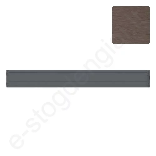 Modulinio tvoros segmento apačia Hornval 200, Smoked brown, kompl