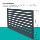 Modulinio tvoros segmento apačia Hornval 300, Matinė Ruda (RAL 8017), kompl Modulinio tvoros segmento apačia Hornval 300, Matinė Ruda (RAL 8017), kompl