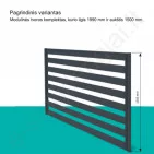 Modulinis tvoros segmentas Hornval 1500x1950 mm, Matinė Ruda (RAL 8017), kompl Modulinis tvoros segmentas Hornval 1500x1950 mm, Matinė Ruda (RAL 8017), kompl