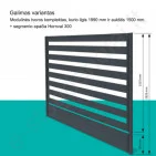 Modulinis tvoros segmentas Hornval 1500x1950 mm, Matinė Ruda (RAL 8017), kompl Modulinis tvoros segmentas Hornval 1500x1950 mm, Matinė Ruda (RAL 8017), kompl