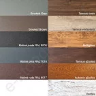 Papildoma modulinio segmento Hornval horizontalė, Matinė Ruda (RAL 8017), kompl Papildoma modulinio segmento Hornval horizontalė, Matinė Ruda (RAL 8017), kompl