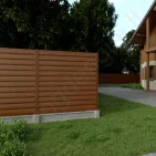 Papildoma modulinio segmento Hornval horizontalė, Matinė Ruda (RAL 8017), kompl Papildoma modulinio segmento Hornval horizontalė, Matinė Ruda (RAL 8017), kompl