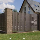 Metalinė tvoralentė Proformann Dija+ 109 mm, 0,45 mm, dvipusė, Matinė Ruda (RAL 8017), m Metalinė tvoralentė Proformann Dija+ 109 mm, 0,45 mm, dvipusė, Matinė Ruda (RAL 8017), m