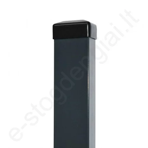 Metalinis stulpelis 60x40, L=2,5m, 2,0 mm, T.Pilkas (RAL 7016), vnt Metalinis stulpelis 60x40, L=2,5m, 2,0 mm, T.Pilkas (RAL 7016), vnt