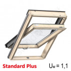 Stoglangis Velux GLL1061B 94x140 STANDARD PLUS, Šilumos izoliacija, Apatinė rankena