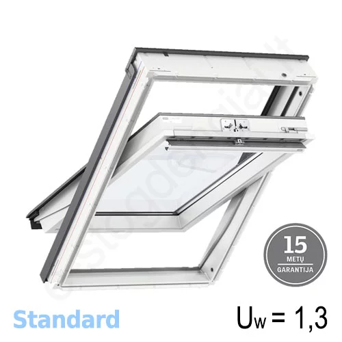 Stoglangis Velux GLU0051 55x78 STANDARD, Drėgmei atsparus