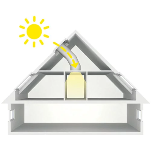Šviesos tunelis Velux TLF lankstus 40-200cm lygiai stogo dangai