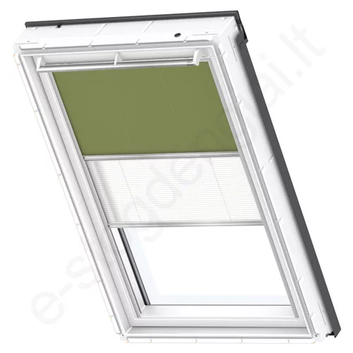 Velux tamsinanti klostuota DFD 810 4567 Olive green stilius